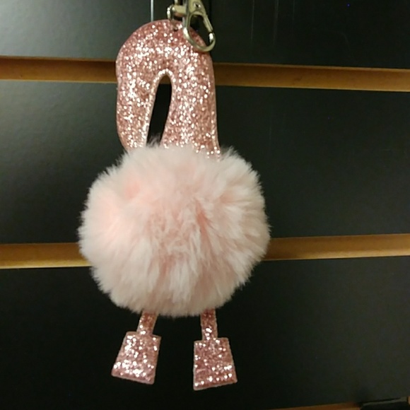 Tropical Sparkly PomPom Keychain - Picture 6 of 6